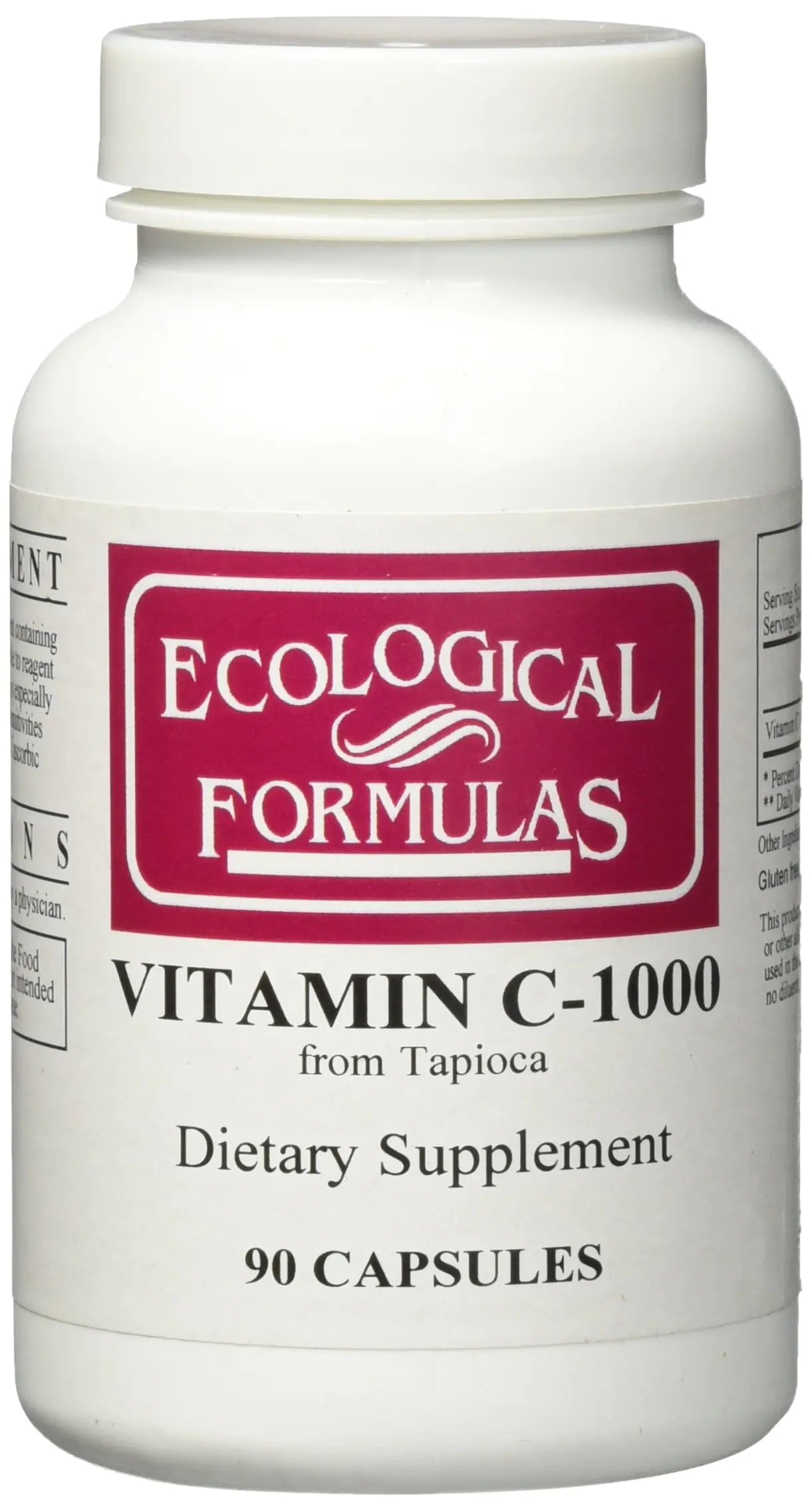 Ecological Formulas Vitamin C-1000 Capsule from Tapioca 90 Count